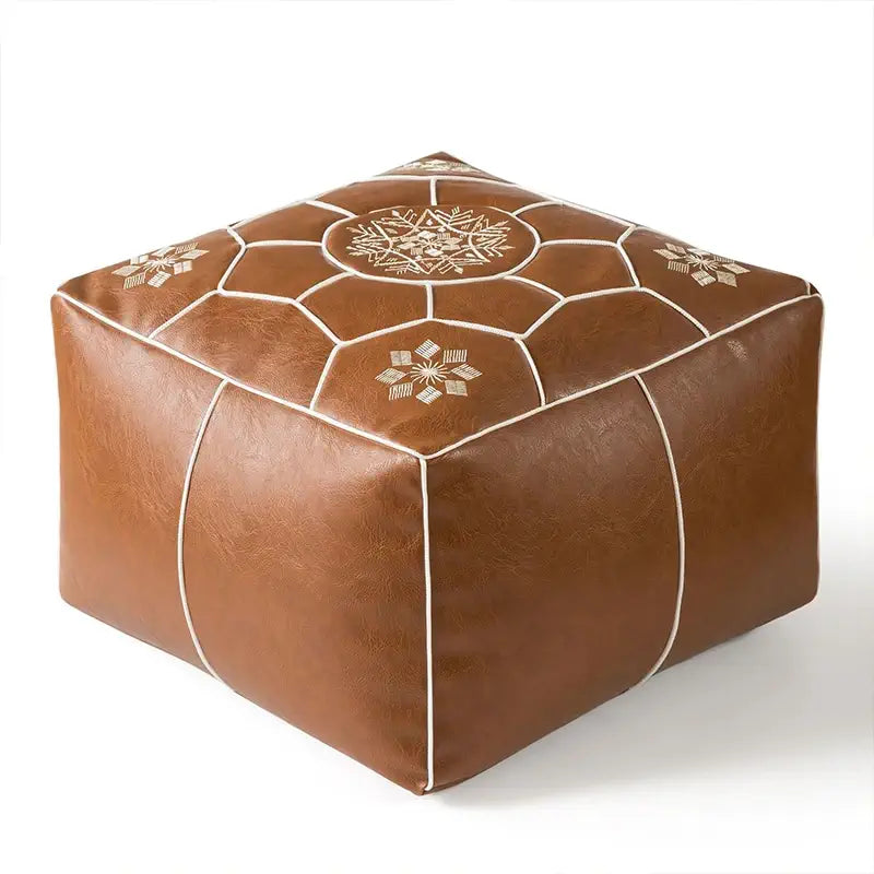 Pouf Carré Cuir